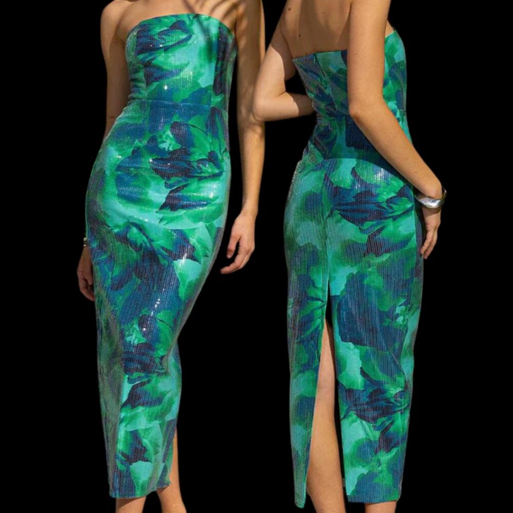 Runaway The Label Exclusive Colourway Midi Dress Brand New with Tags